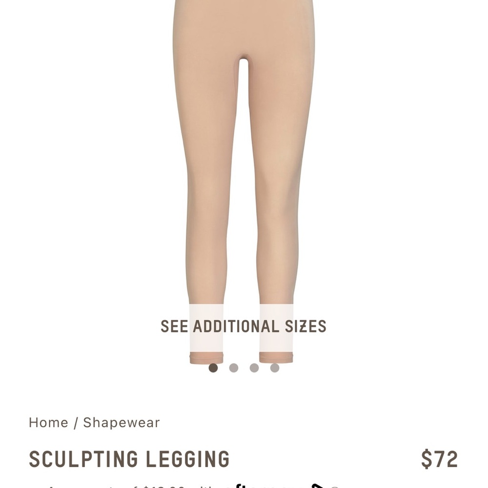 SKIMS SHAPEWEAR LEGGINGS (not regular leggings, SHAPE WEAR)